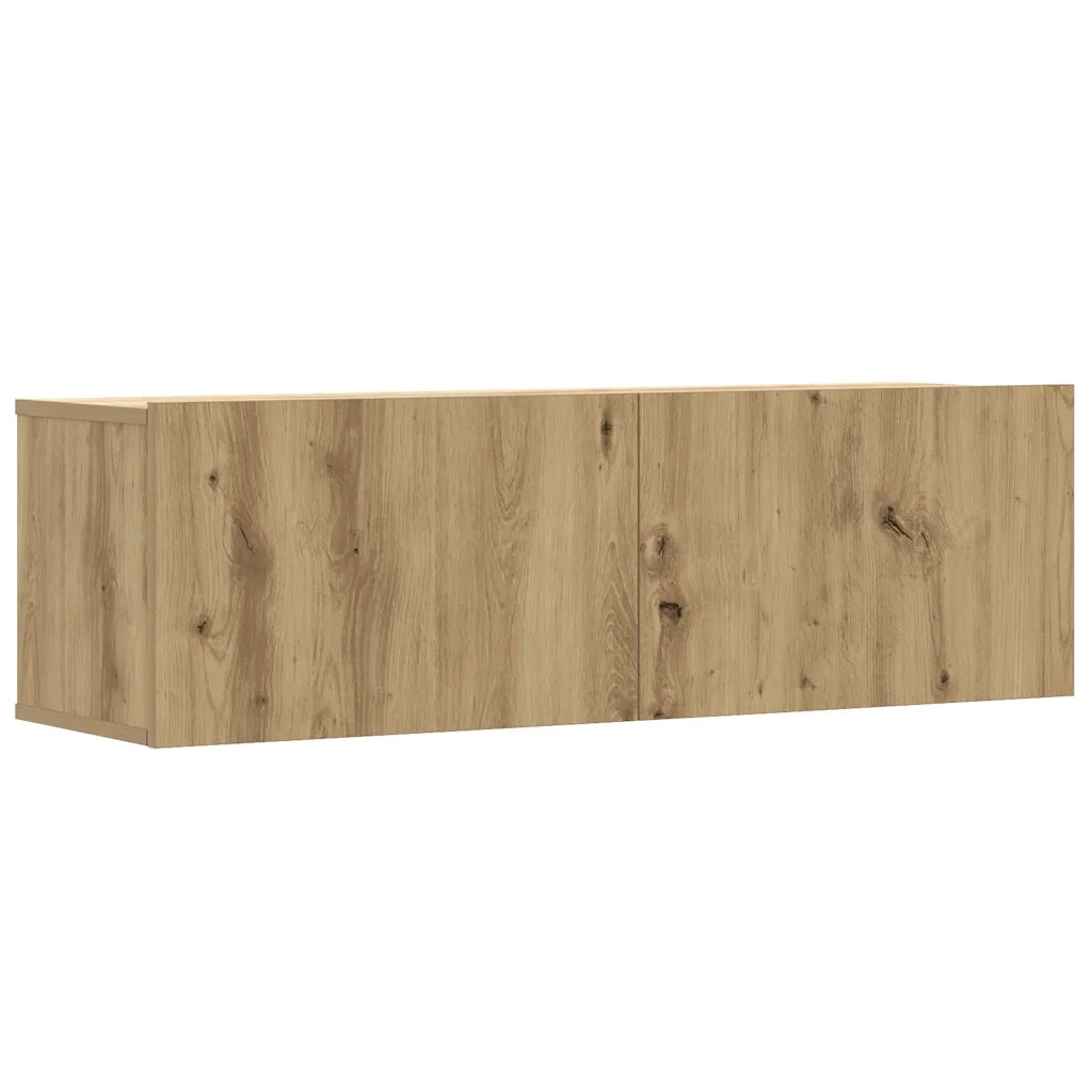 Set Mobile TV 6 pz Montato a Parete Rovere in Legno Multistrato 3329002