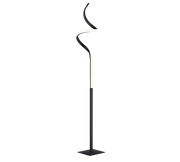 Piantana LED ondulata, metallo, antracite, H 145 cm, Course