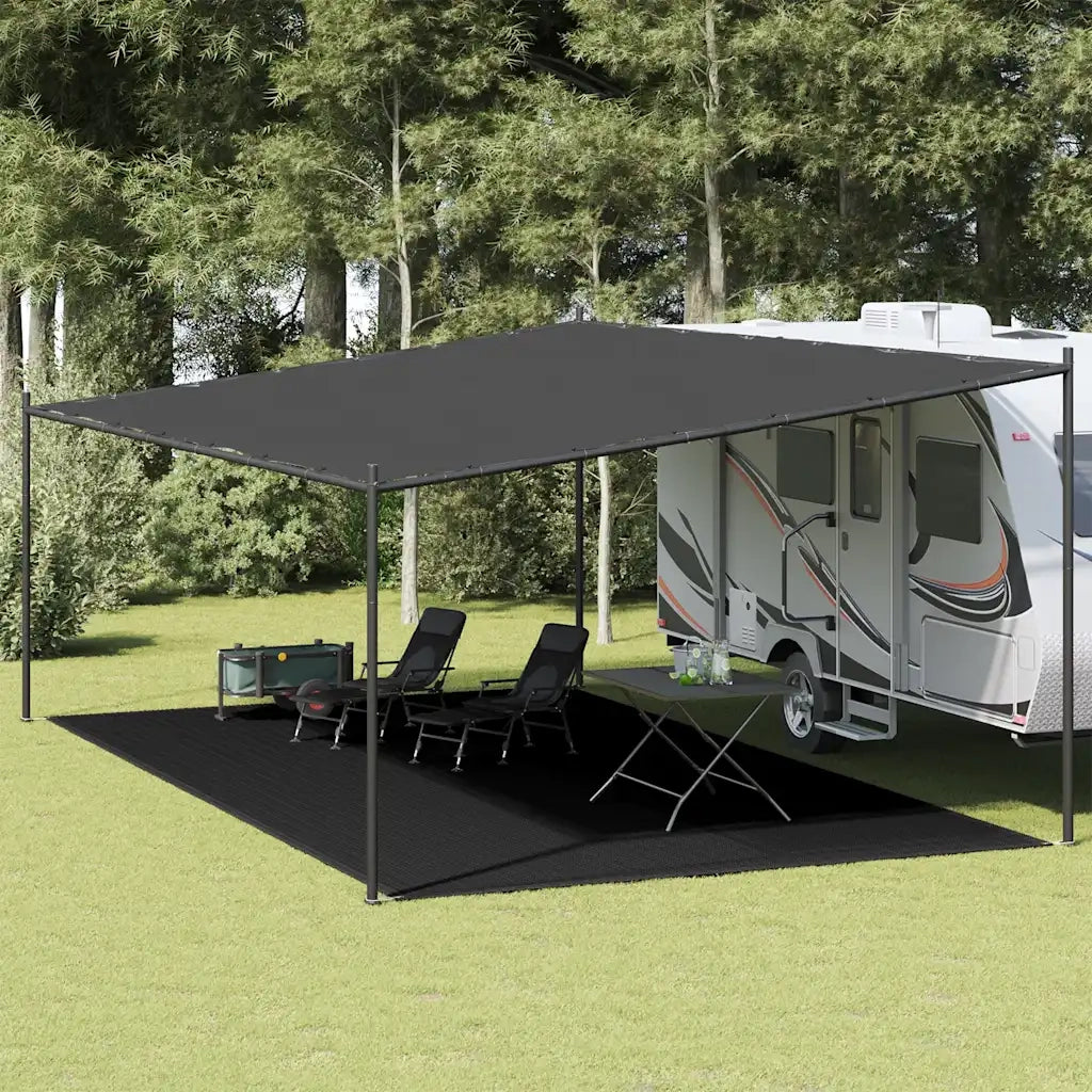 Tappeto da Tenda | Tappeto da campeggio 400x600 cm Nero