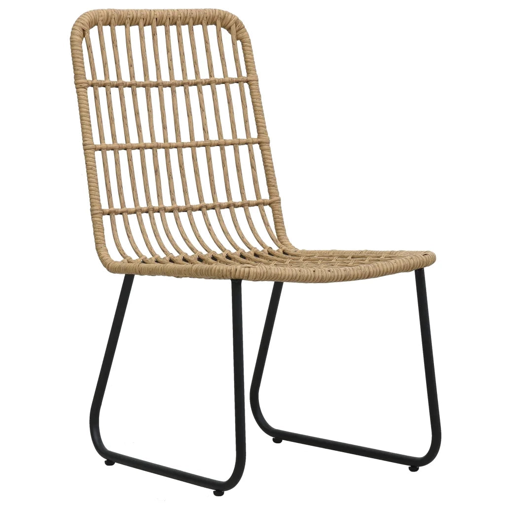 Set da Pranzo da Giardino 5 pz in Polyrattan e Vetro 3060239