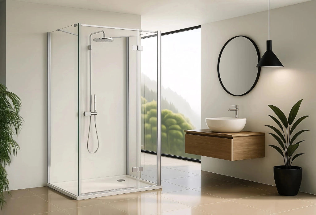 Cabina Doccia Rea Atlas 80x90 Chrome destra