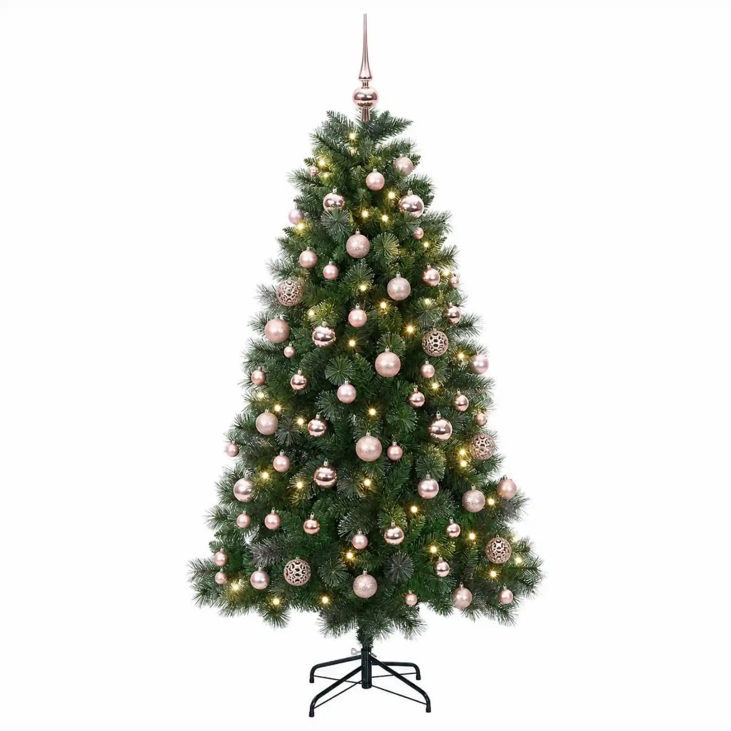Albero di Natale artificiale con pallina 210 cm 300 LED 3461298