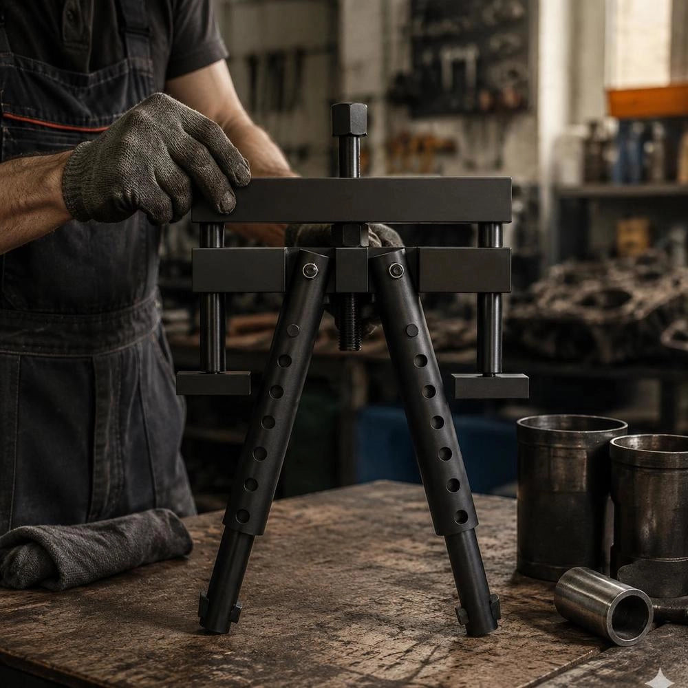 Cylinder Liner Puller For Mack Cummins Cat On Wet Cylinder Liners From 3-7/8 Inch To 6-1/4 Inch Bore, Tool For Removing Cylinder Liners From Diesel Engines, Replaces PT-6400-C
