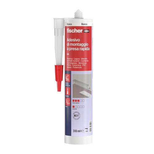 ADESIVO DI MONTAGGIO MK- 310 ml Bianco- FISCH- pezzi 1
