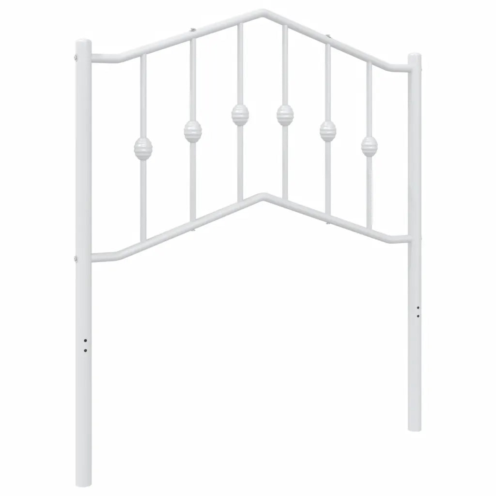 Testiera di Ricambio in Metallo Bianco 80 cm 373865