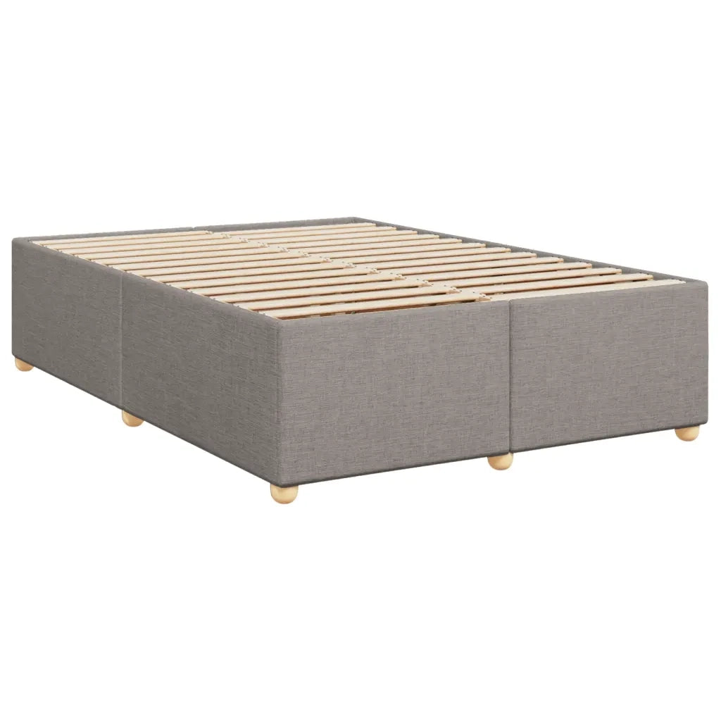 Giroletto a Molle con Materasso Tortora 160x200 cm in Tessuto 3293642