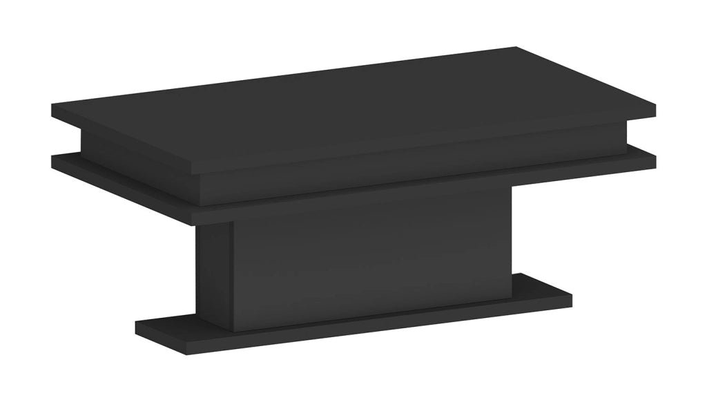 Tavolino Soggiorno 100x55x42 cm Little Big con LED Grigio Antracite Opaco