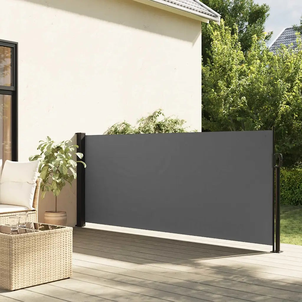 Tenda da Sole | Tenda parasole laterale retrattile antracite 100x500 cm