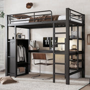 Letto a Castello per Bambini 90x200 cm con Sponde di Sicurezza, Nero