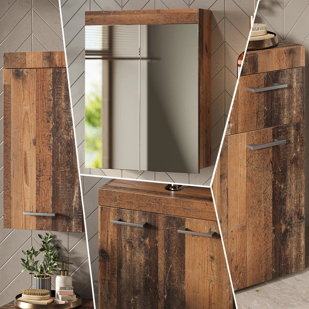 Vicco Set di mobili da bagno Oldstyle 4 parti