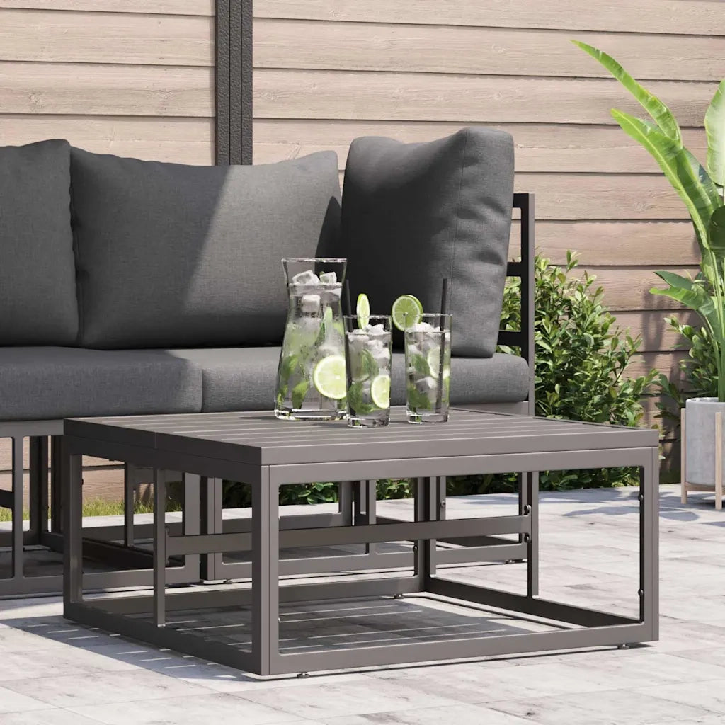 Mobili da Esterno Nero 70 x 70 x 32 cm Metallo 42008028