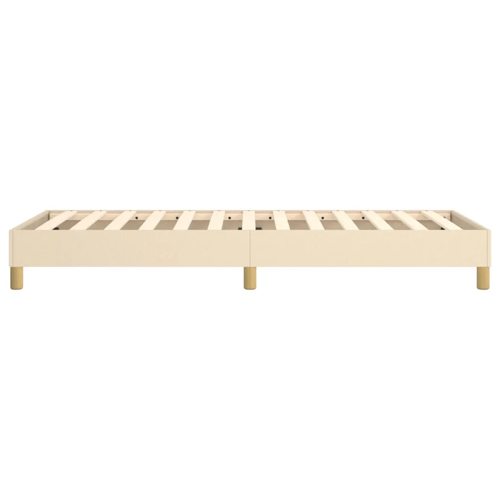 Struttura Letto a Rete a Molle Crema 100x200 cm in Tessuto 3120595