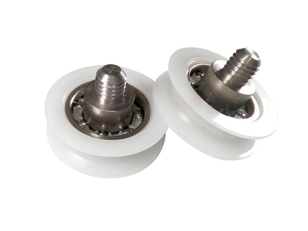 R400/174 - Rotella di ricambio per box doccia - 25 YB M6 - Kit 2 pezzi