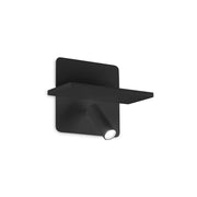 Lampada Da Parete Piano Ap Nero Ideal-Lux