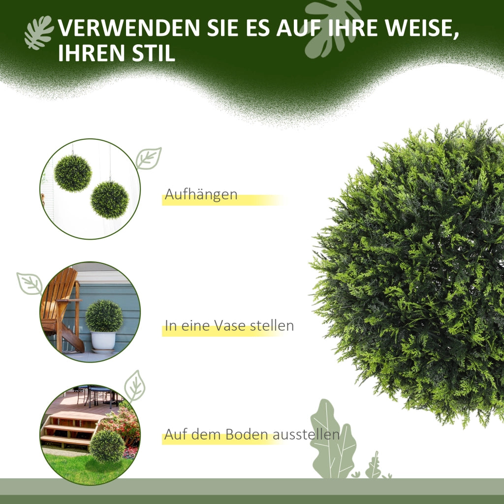 Piante Artificiali Set 2 Pezzi ¨C Minimal ¨C Verde 45 cm