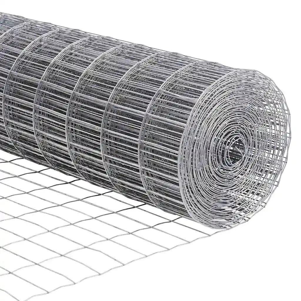 Recinzione con Posto Argento 0,6 x 50 m Acciaio e PVC 3350516