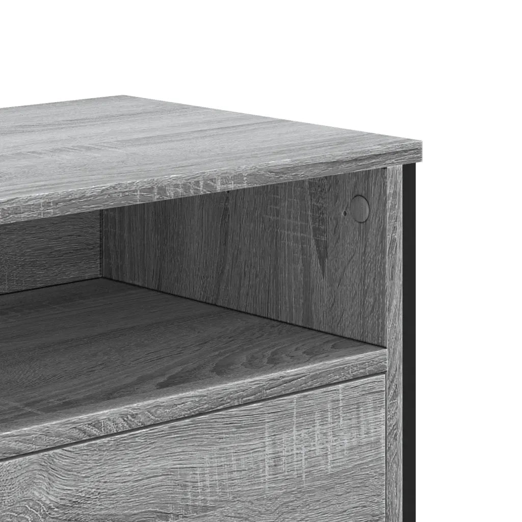 Mobile Porta TV Grigio Sonoma 122x34x41cm in Legno Multistrato 848582