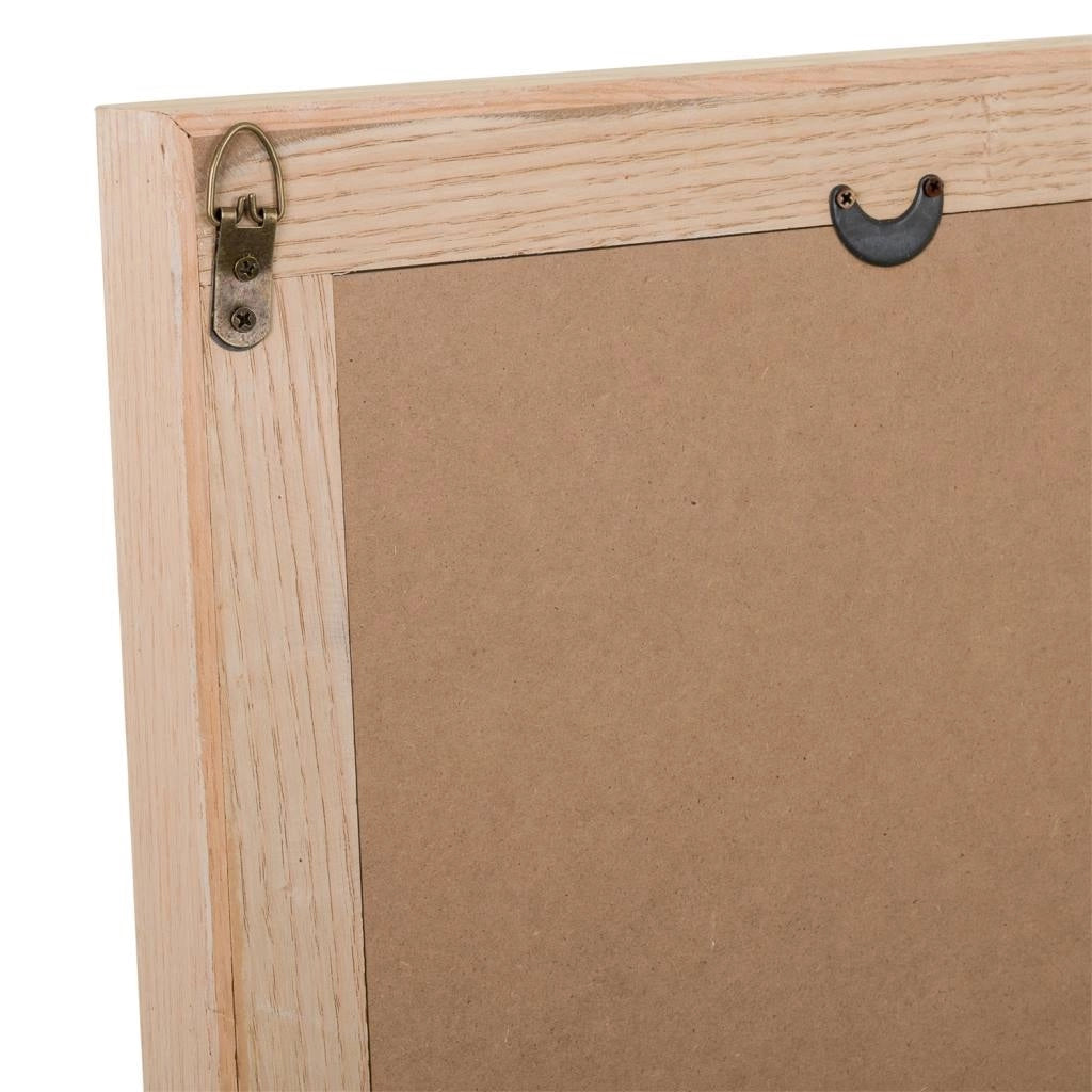 Specchio in MDF e griglia, marrone, 73,5x5x118 cm