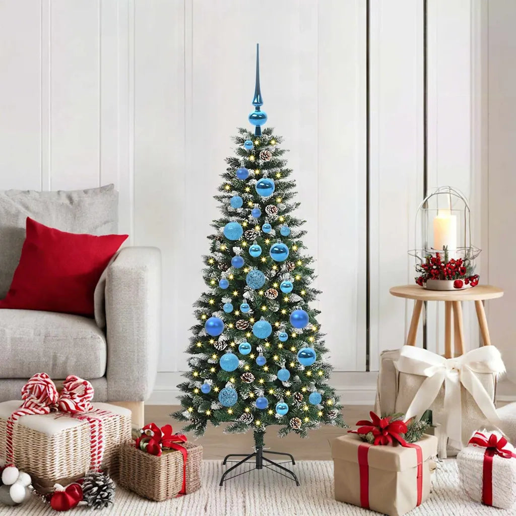 Albero di Natale artificiale con 150 LED Verde 120 cm 3395803