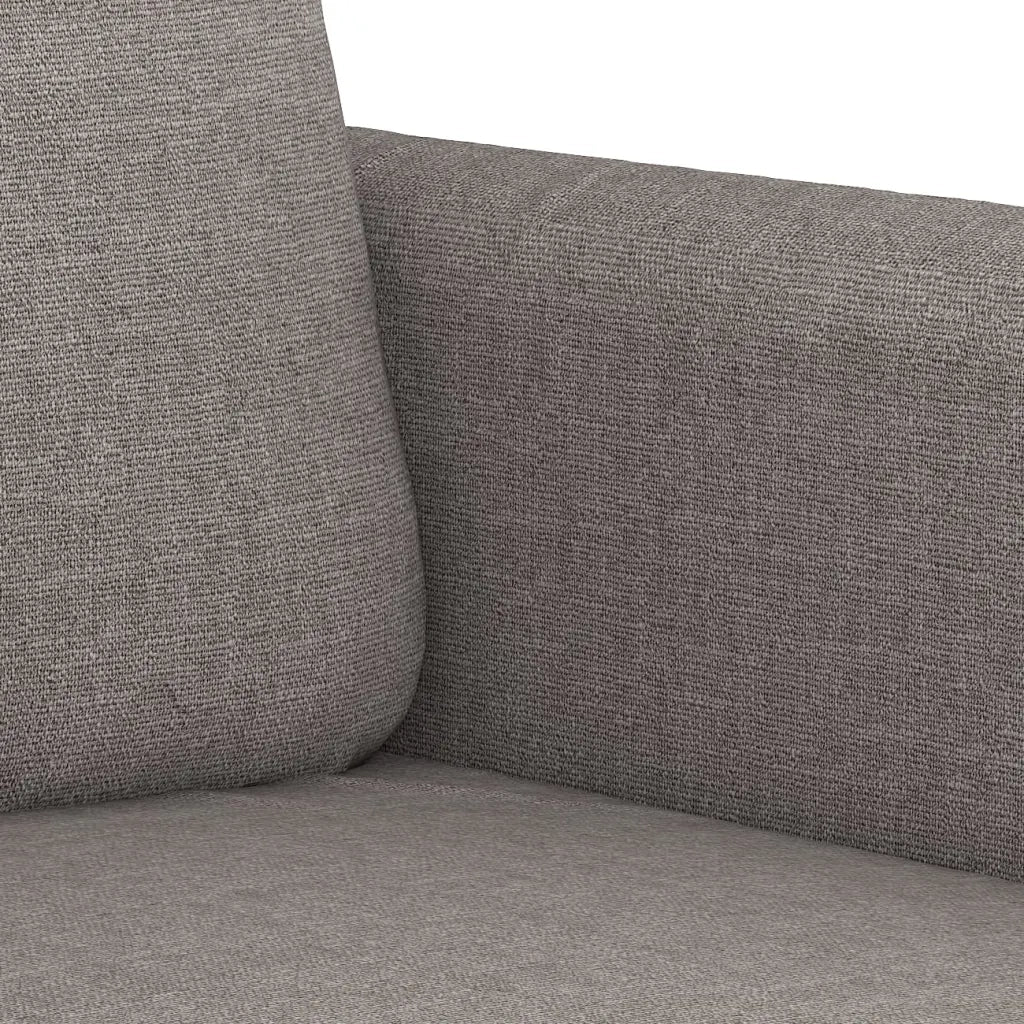 Set Divani 3 pz con Cuscini Tortora in Tessuto