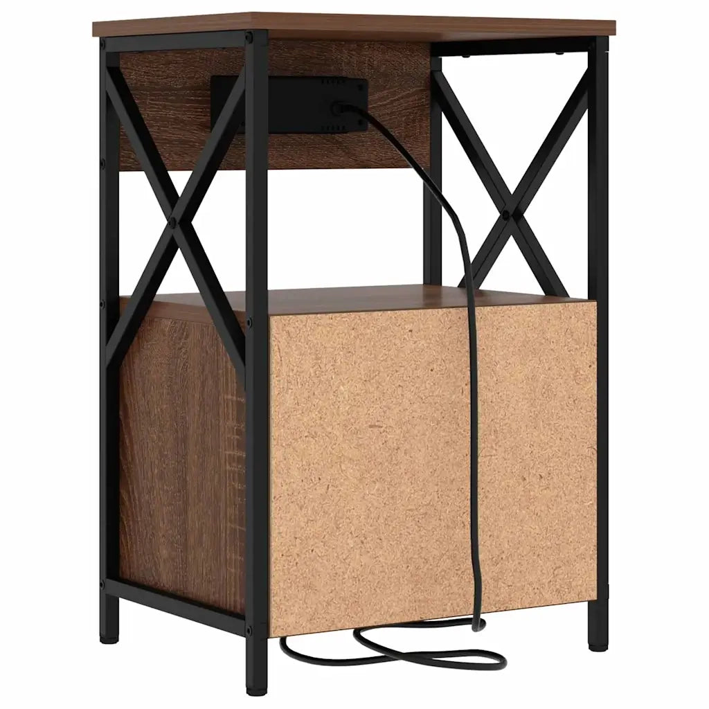 Armadio da Notte 2 pcs Rovere Marrone 40 x 31 x 60 cm 859469
