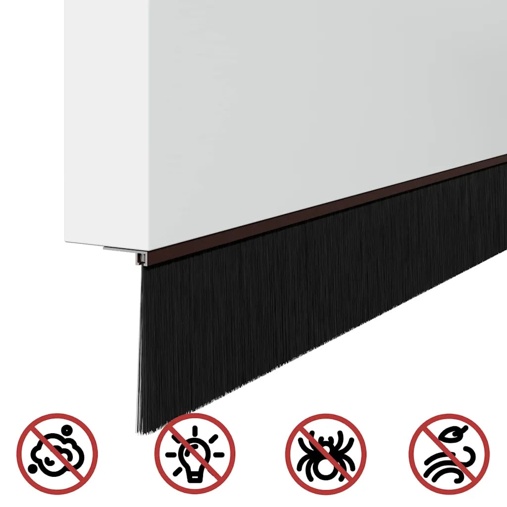 Spazzole per porte a vite 2 pz Marrone 100 cm CFW9394371
