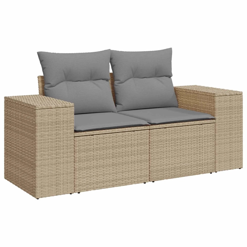 Set di divani 6 pz Beige e Grigio Chiaro 3447581