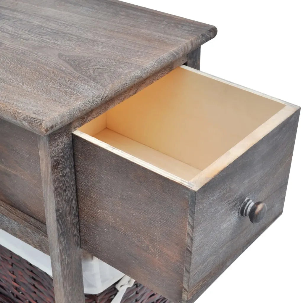 Set di 2 Comodini | Armadio da Notte | Mobiletto da notte da Notte Set in Legno Marrone