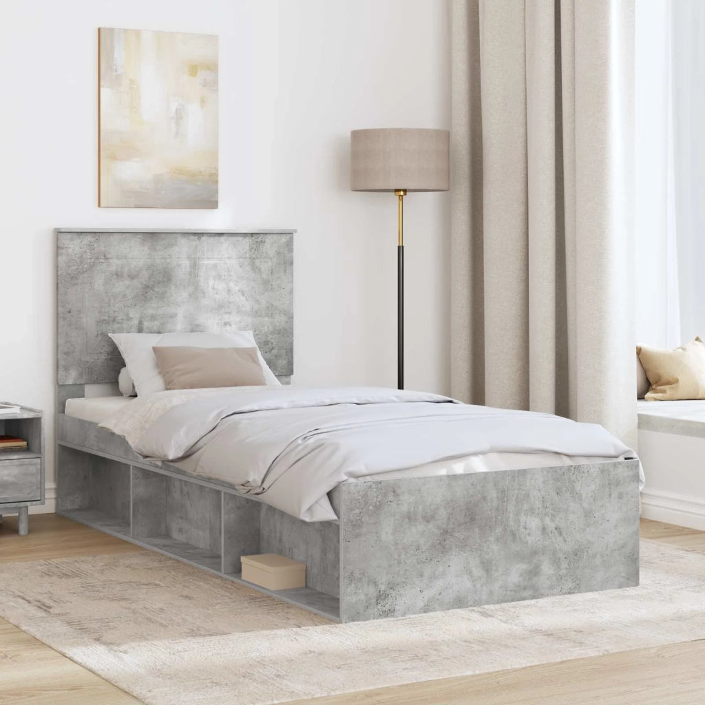 Struttura del letto-Giroletto-Rete del Letto Calcestruzzo 90 x 200 cm Pino massello 926120