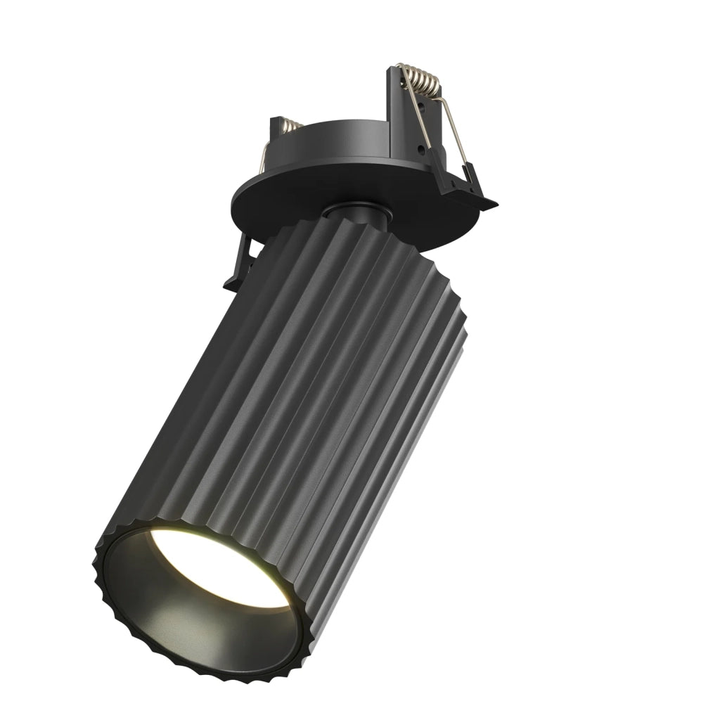 Maytoni Plafoniera design Calipso 1 luce GU10 nero alluminio