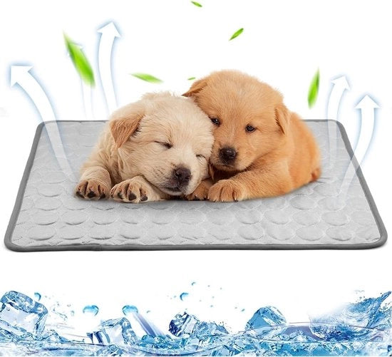 Matraccia raffreddante 4 strati design - Matraccia per cane/gatto - Antiscivolo - Lavabile - Respirante - 60 x 51 cm - Cuscino raffreddante
