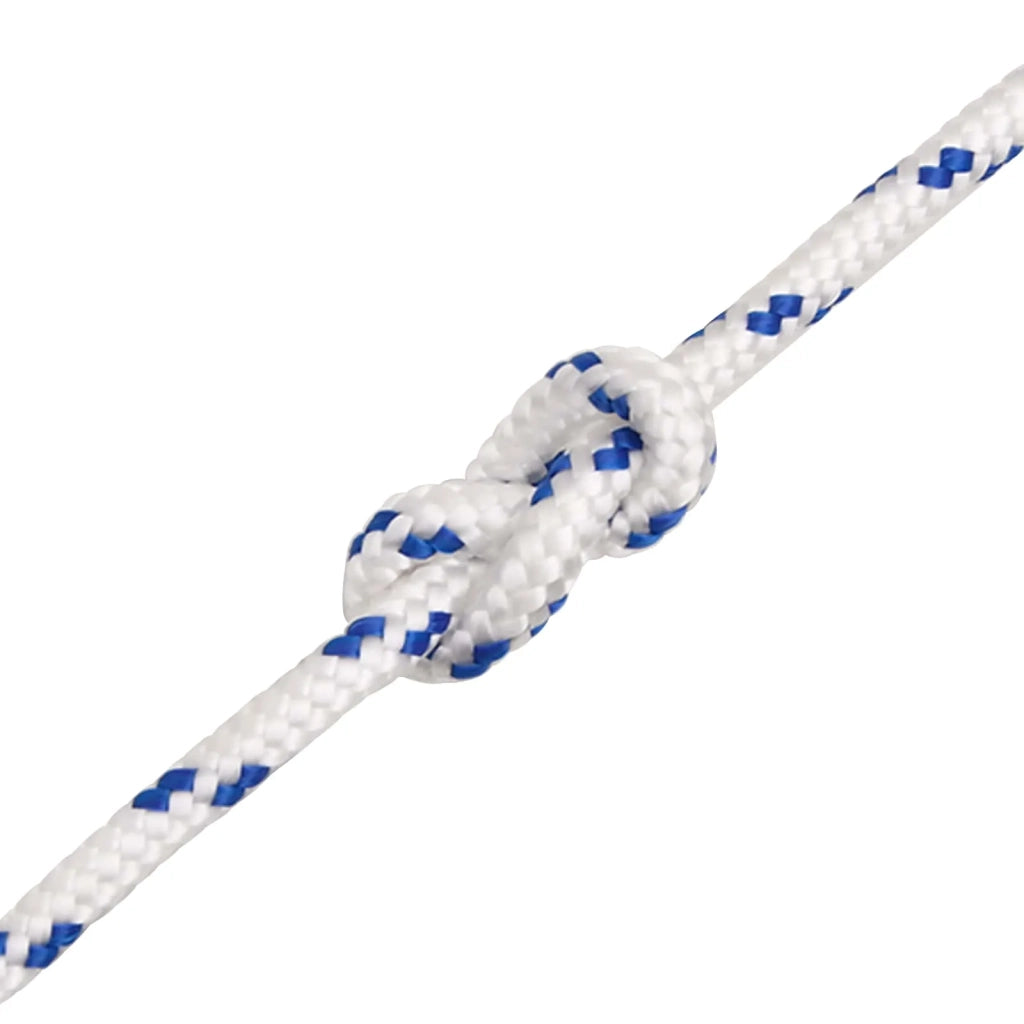 Corda multiuso 4 mm 25 m Bianco e Blu PP 105 kg Carico massimo 3473097