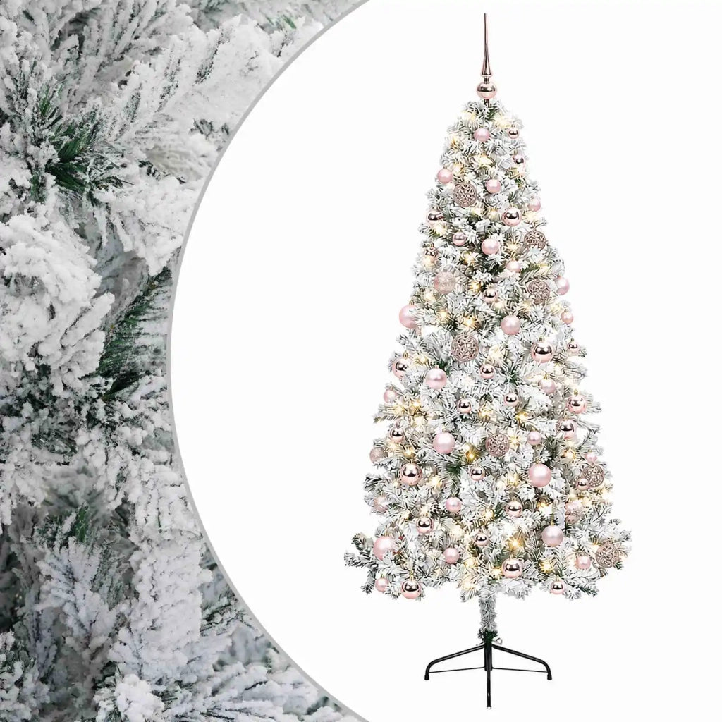 Albero di Natale artificiale con palline 240 cm 300 LED 3460899