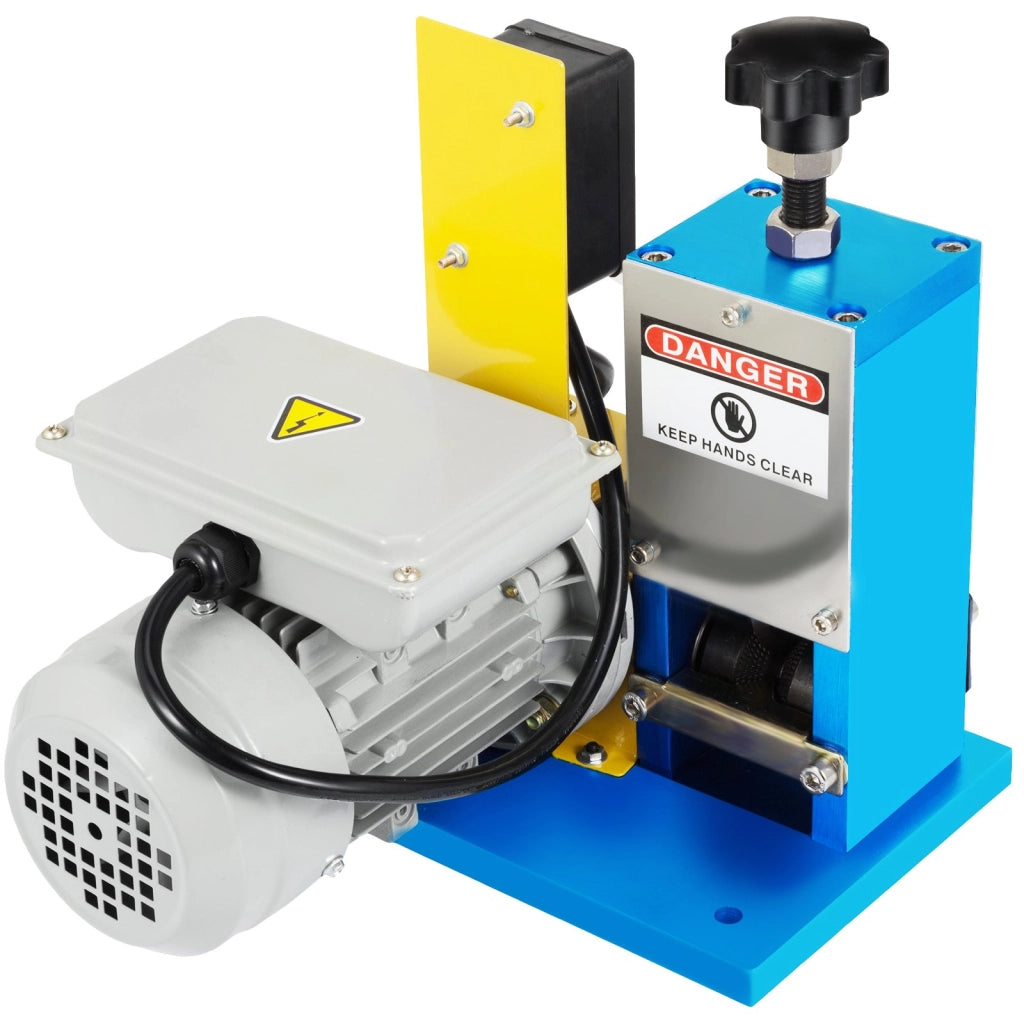 Spellacavi Elettrica Portatile 180W 220V per Riciclaggio Rame, Spelafili Regolabile per Cavi 1.5-25 mm in Lega di Alluminio