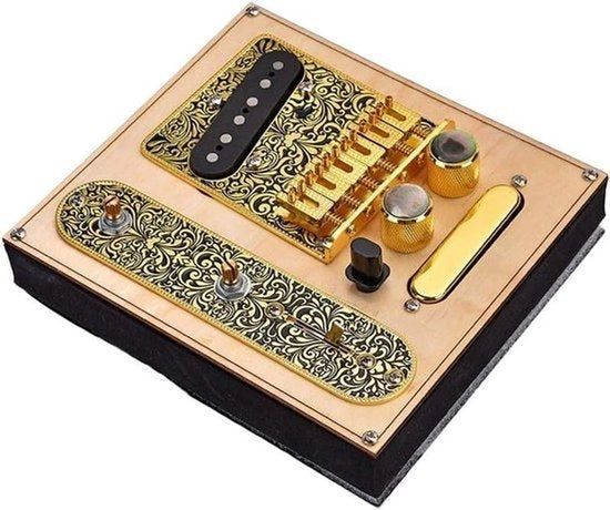 Set di Chitarra Elettrica - 3 Modalità Controllo Anteanticipo Piatto Ponte Manico Ponte Set di Pickup - Accessori per Strumenti Musicali - Adatto a Tutti i Marchi - Nero - Compatibile con Fender, Gibson, ecc.