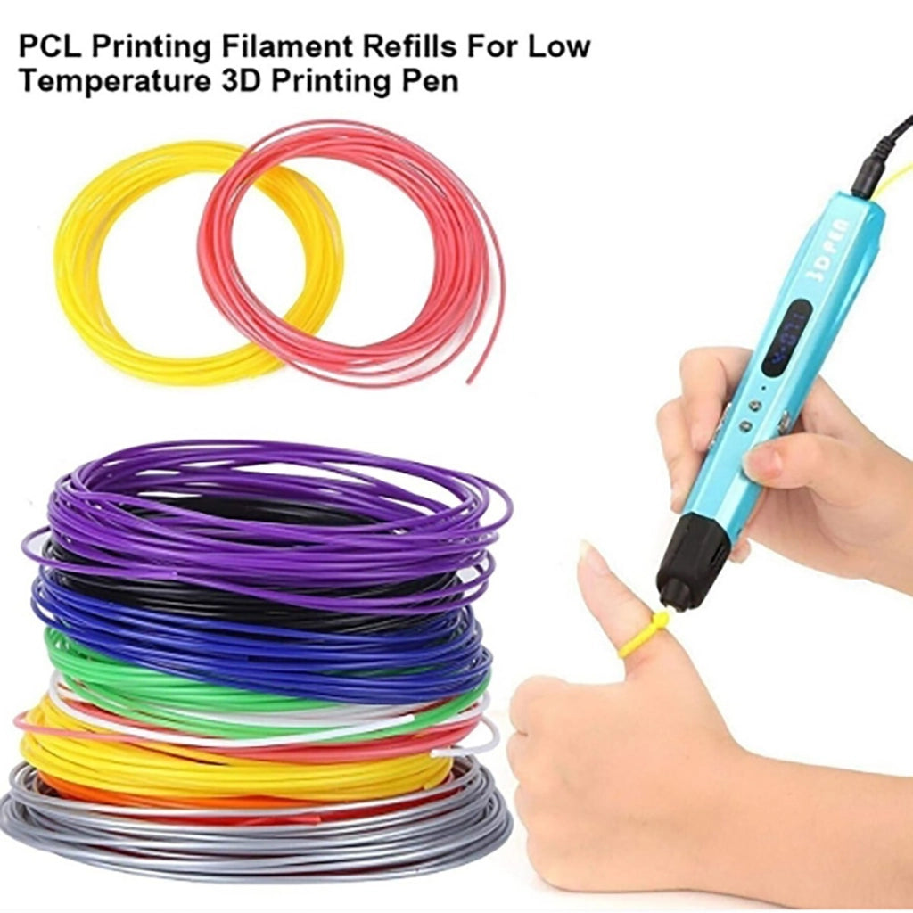 KIT 20 FILAMENTI MISTE PER PENNA 3D PLA DISEGNI RICARICA RICAMBIO VARI COLORI