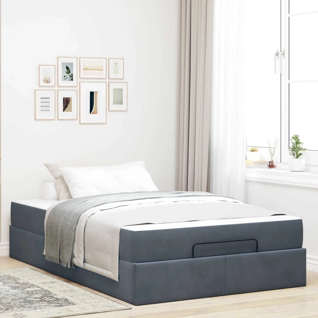 Struttura letto con materasso 2 pcs Grigio Sfumato Velluto 3399559