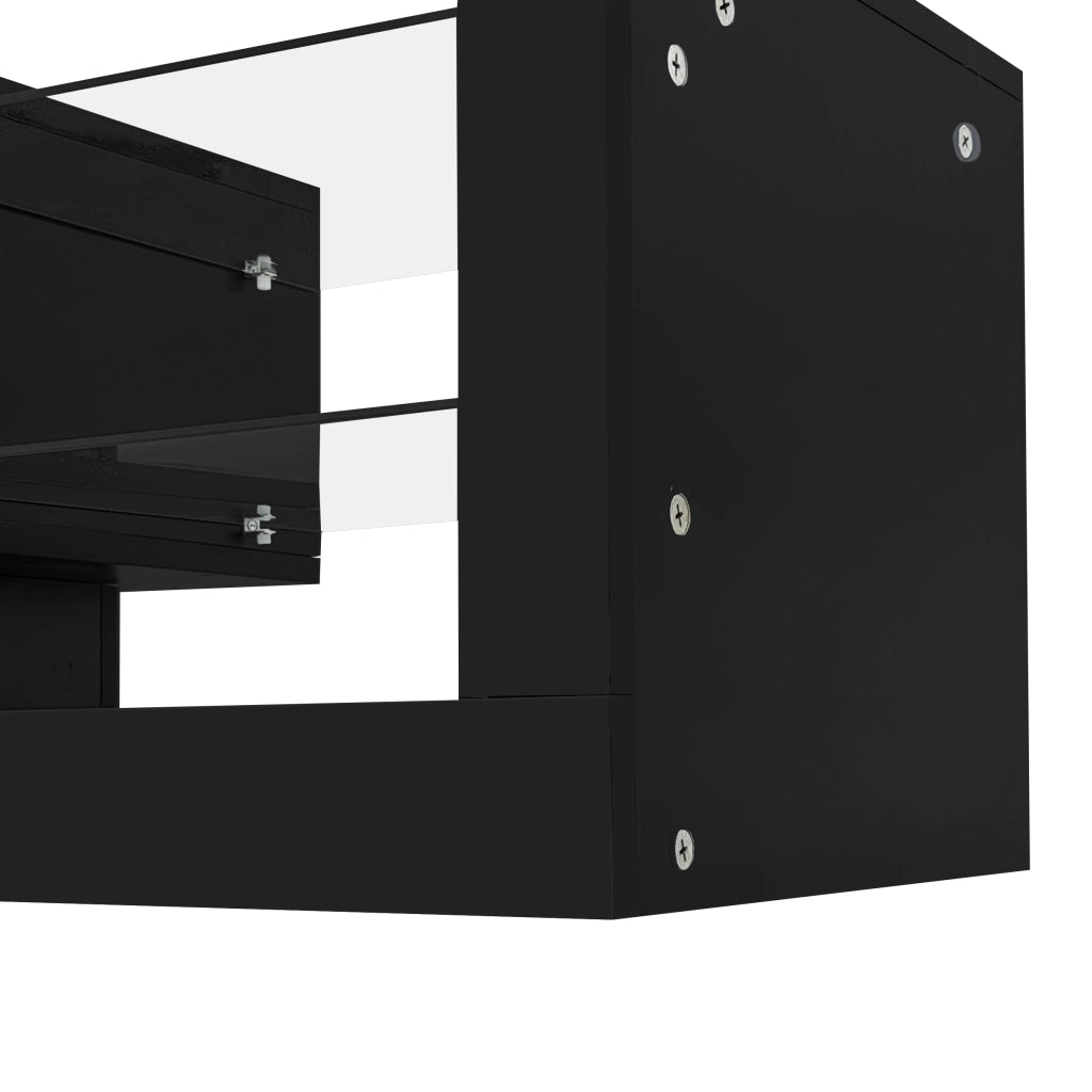 Mobile TV nero lucido 181 cm