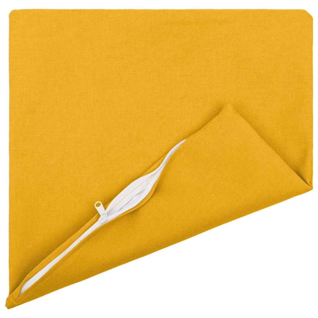 Cuscino con cuscino HEERLEN 2 pz Giallo Chiaro Tessuto 926419