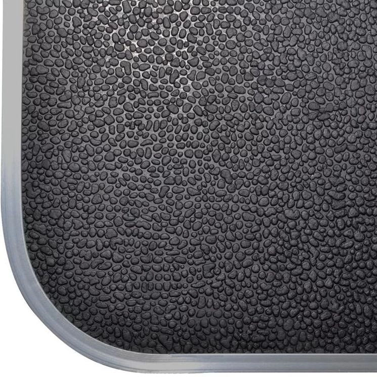 Tavolo toelettatura animali 90x60x76 cm acciaio nero pieghevole con cinghia