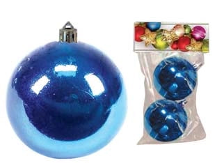 SFERE LISCE COLORE BLU- - mm.80 in confezione da 2 pezzi - 12 pezzi