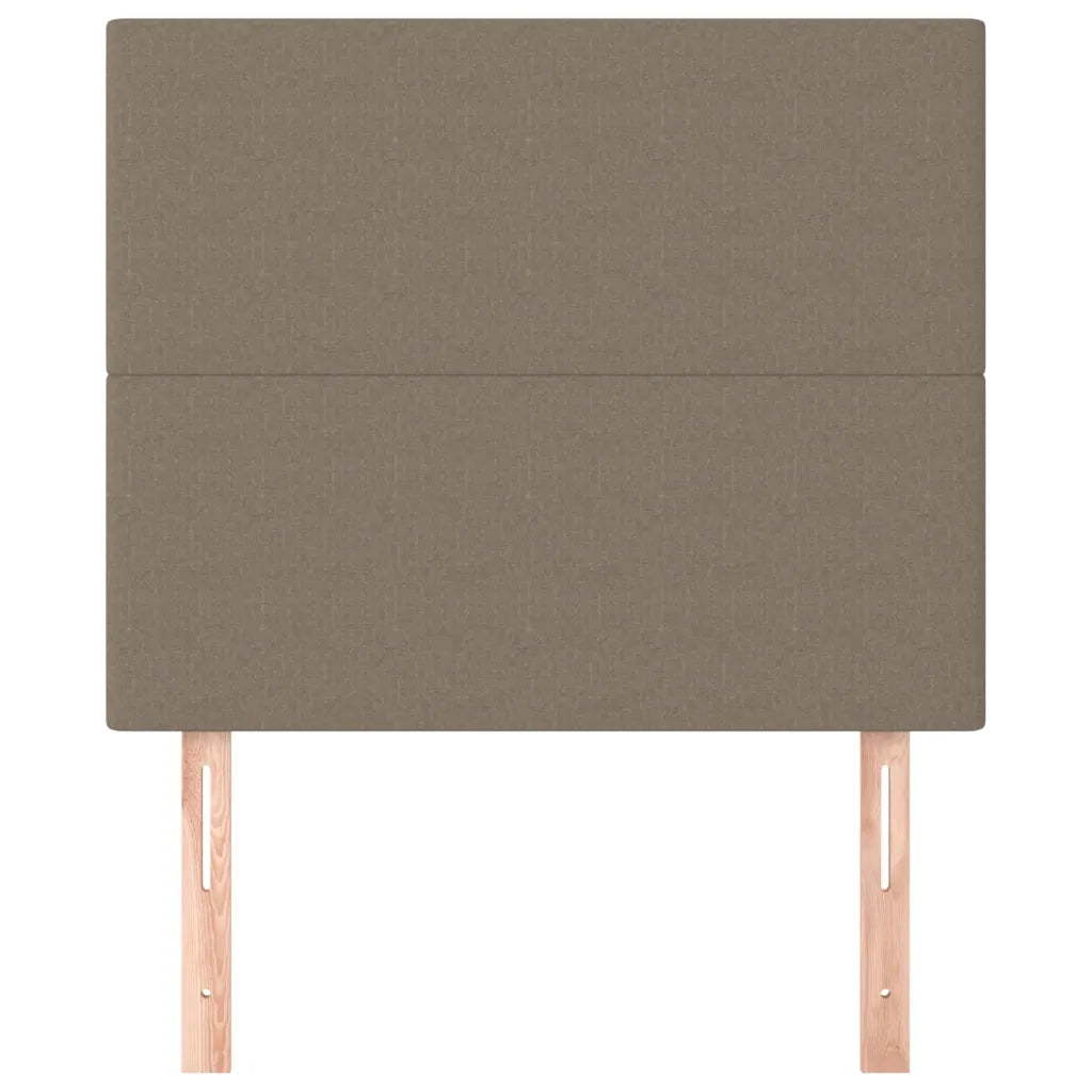 Testiera | Testata per letto tortora 100x5x118/128 cm in tessuto
