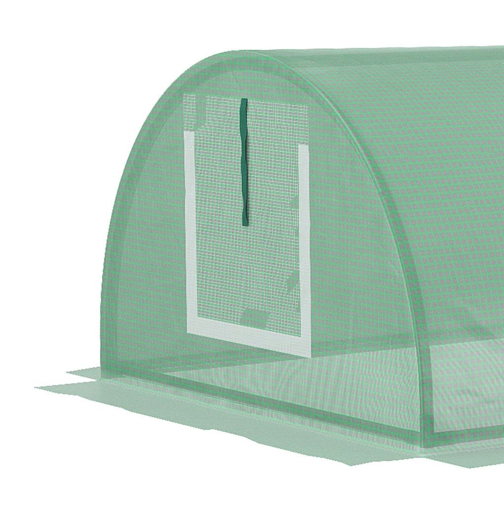 Serra a tunnel da esterno 300 x 80 x 45 cm verde