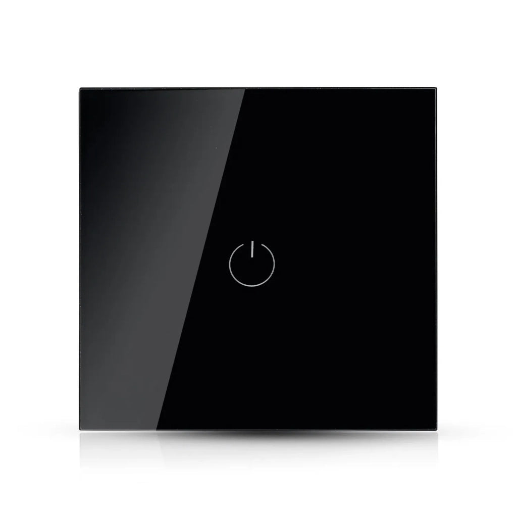Interruttore Touch WiFi 1 Via Compatibile con Amazon Alexa e Google Home Nero – V-TAC