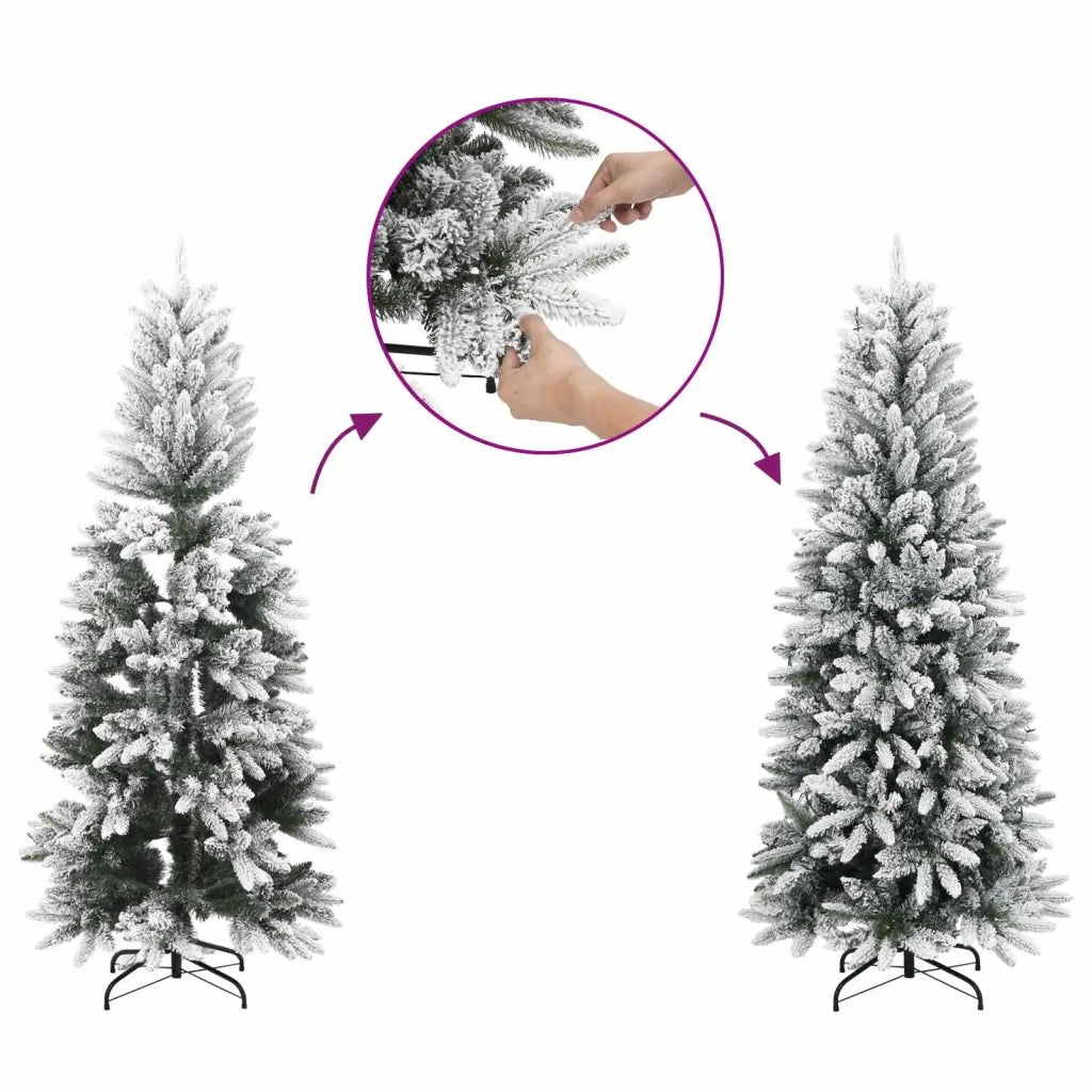 Albero di Natale Artificiale con Rami Pieghevoli 210 cm 300 LED 3466256