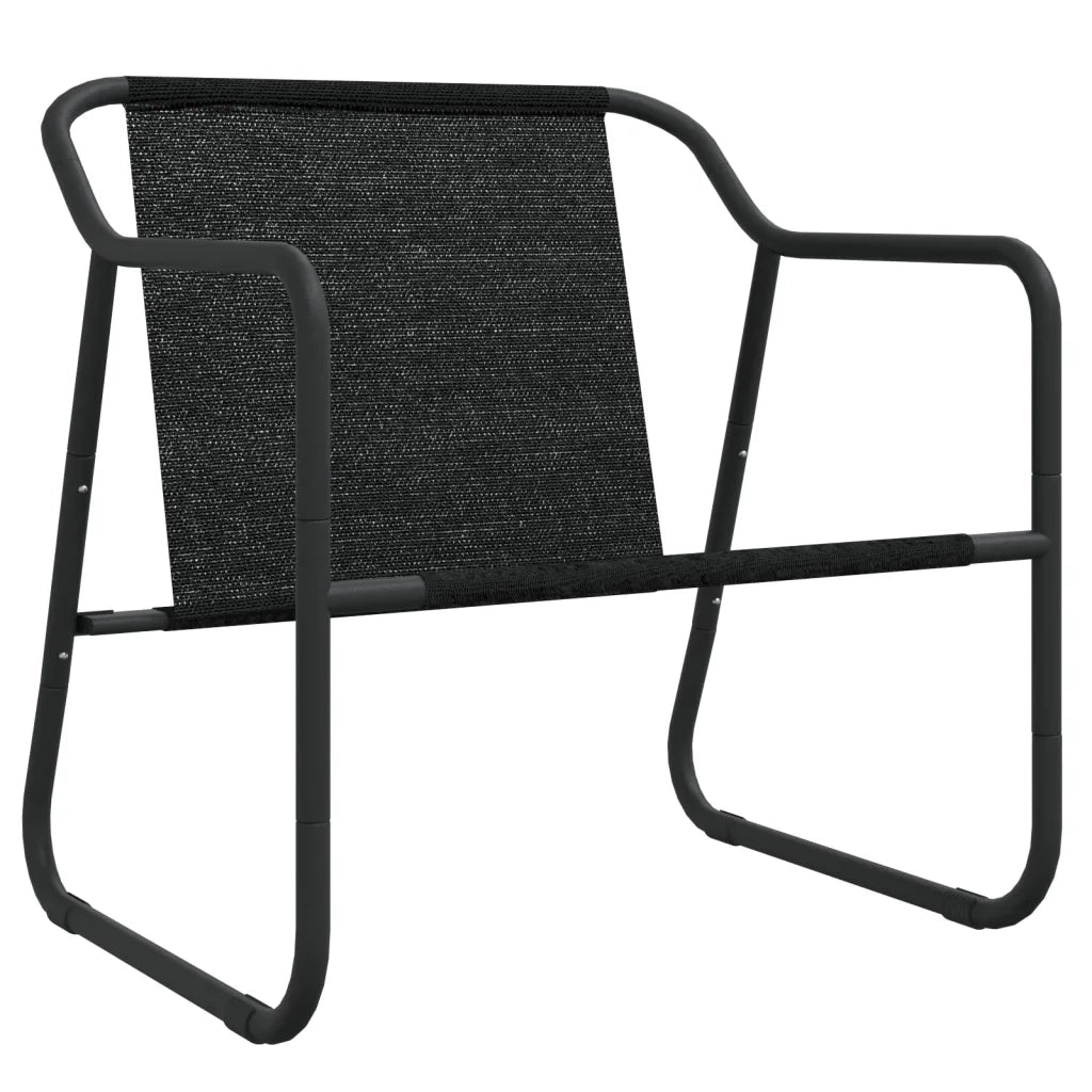 Set Salotto da Giardino 3 pz con Cuscini in Acciaio Antracite 364107