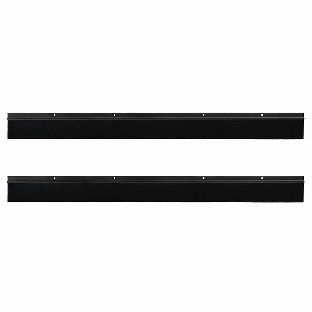 Spazzole per porte a vite 2 pz Nero 100 cm Lega di alluminio CFW2611502