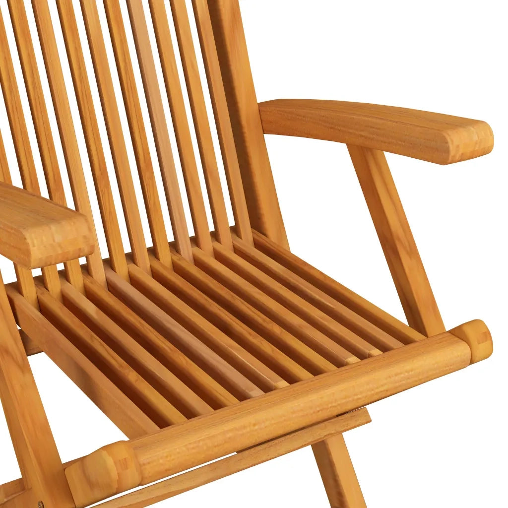 Sedie da Giardino con Cuscini Verdi 2 pz Legno Massello di Teak 3062492