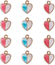 Pacchetto di 40 Badge in Emaillo con Verniciatura a Specchio per Creare Gioielli