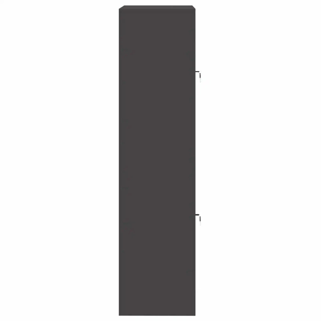 Armadio 2 pz Nero 80 x 40 x 160 cm Acciaio Bloccabile 3438729